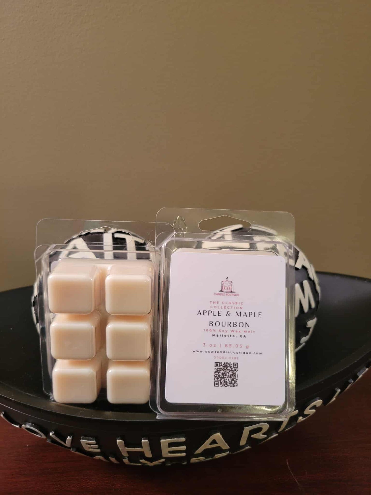 Natural Soy Wax Melts "Apple & Maple Bourbon" -3 oz.