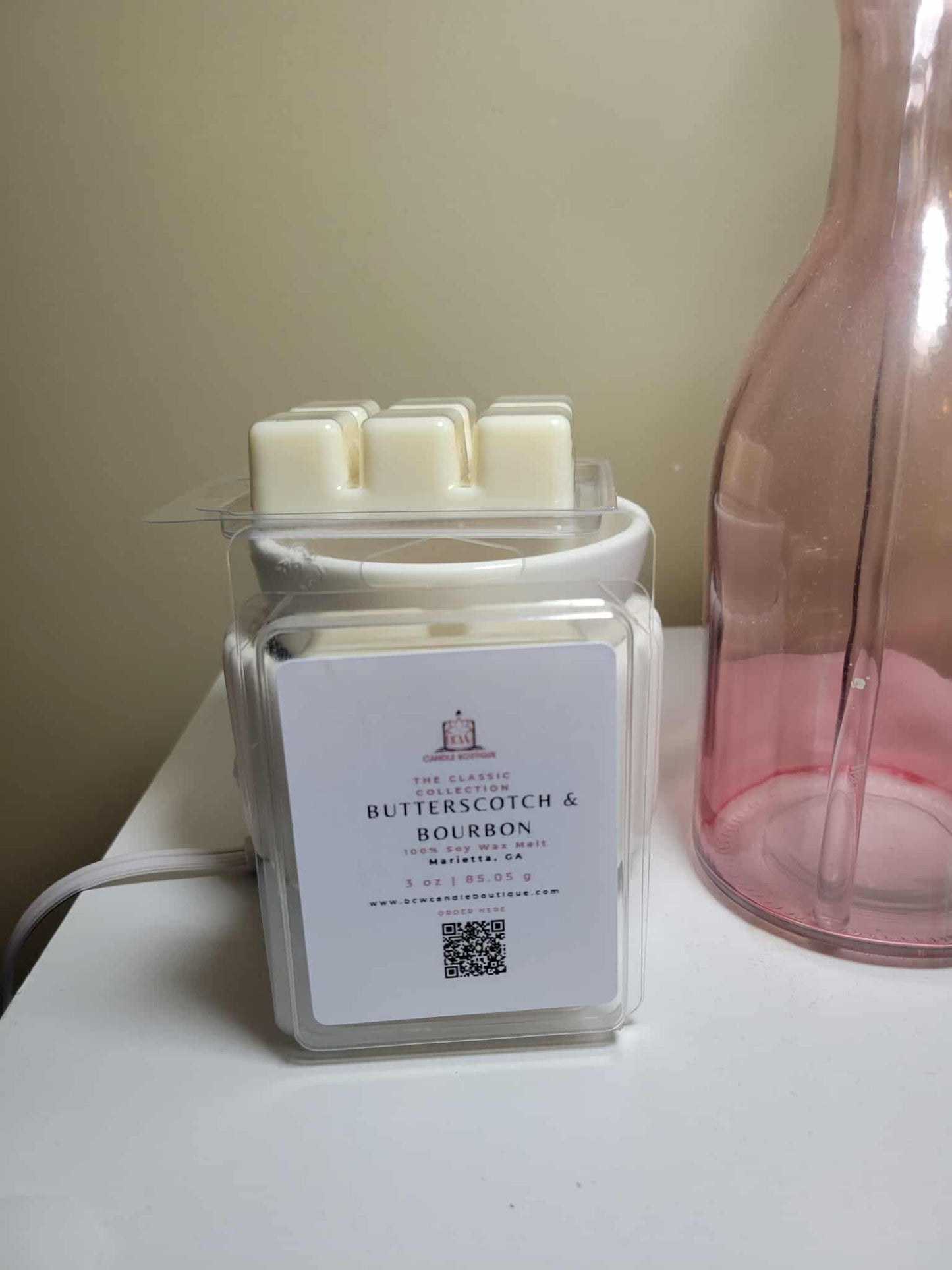 Natural Soy Wax Melts "Butterscotch & Bourbon" -3 oz.