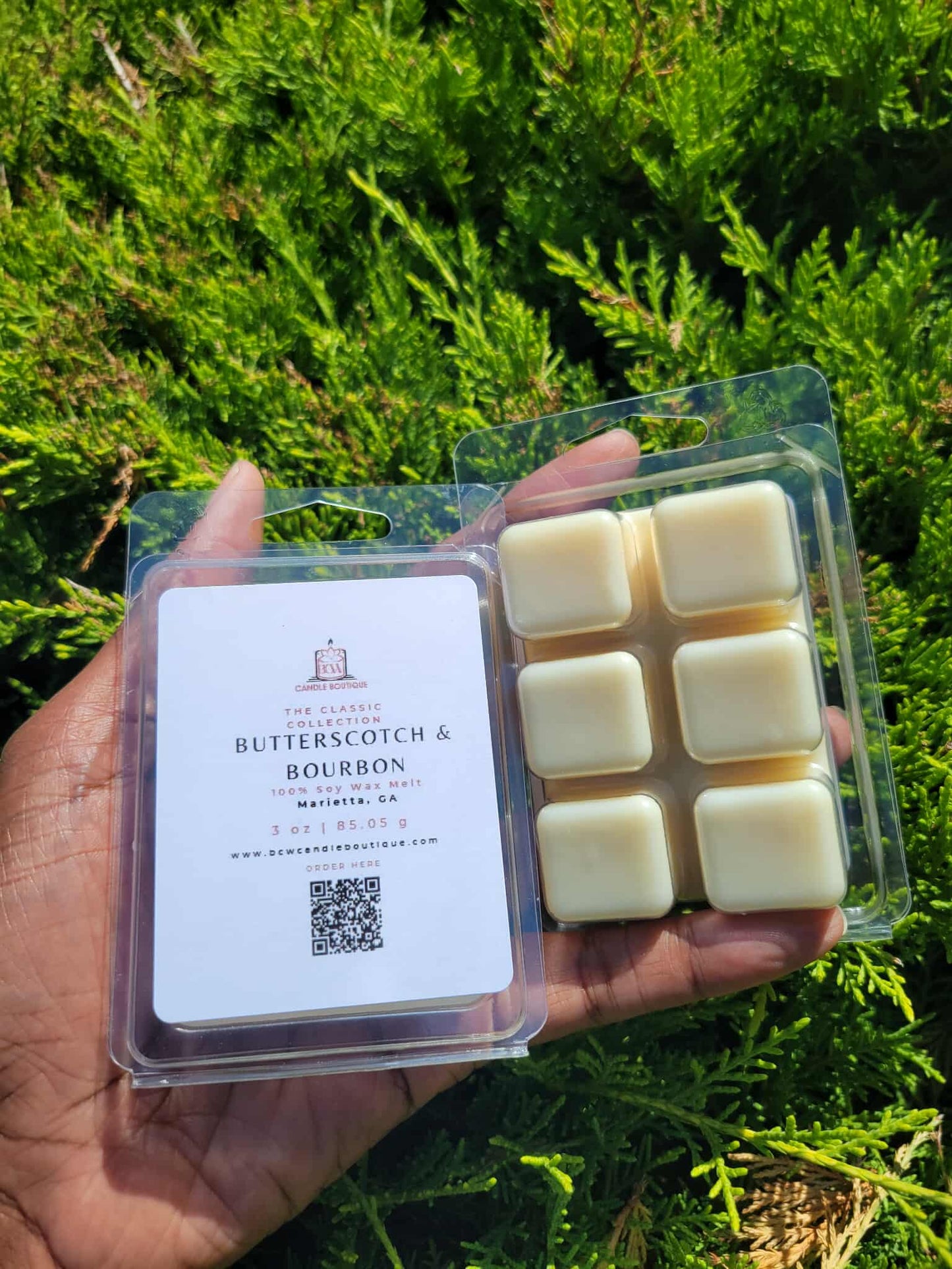Natural Soy Wax Melts "Butterscotch & Bourbon" -3 oz.