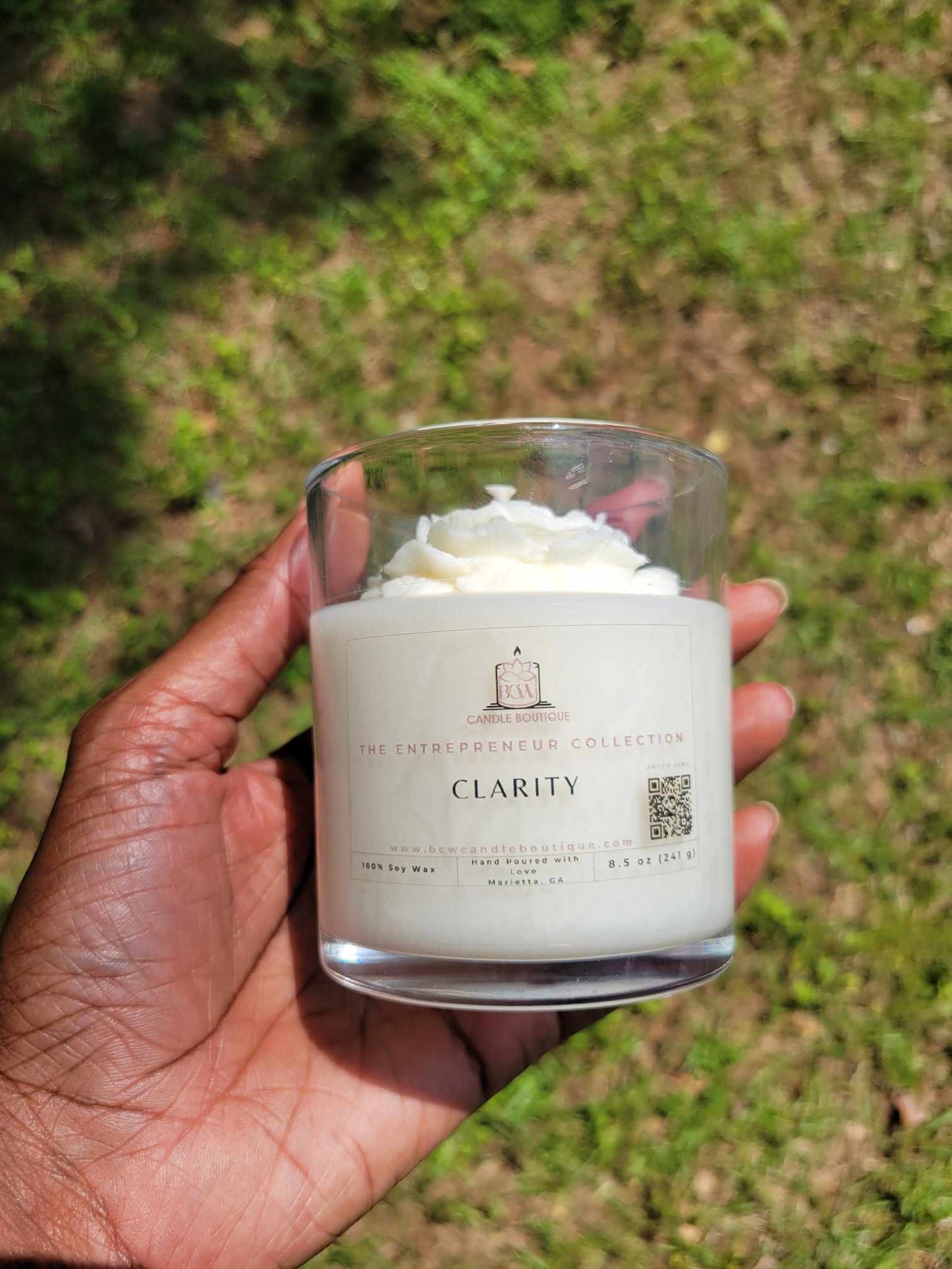 Natural Soy Wax Candles Online: "Clarity" | Handmade Candles