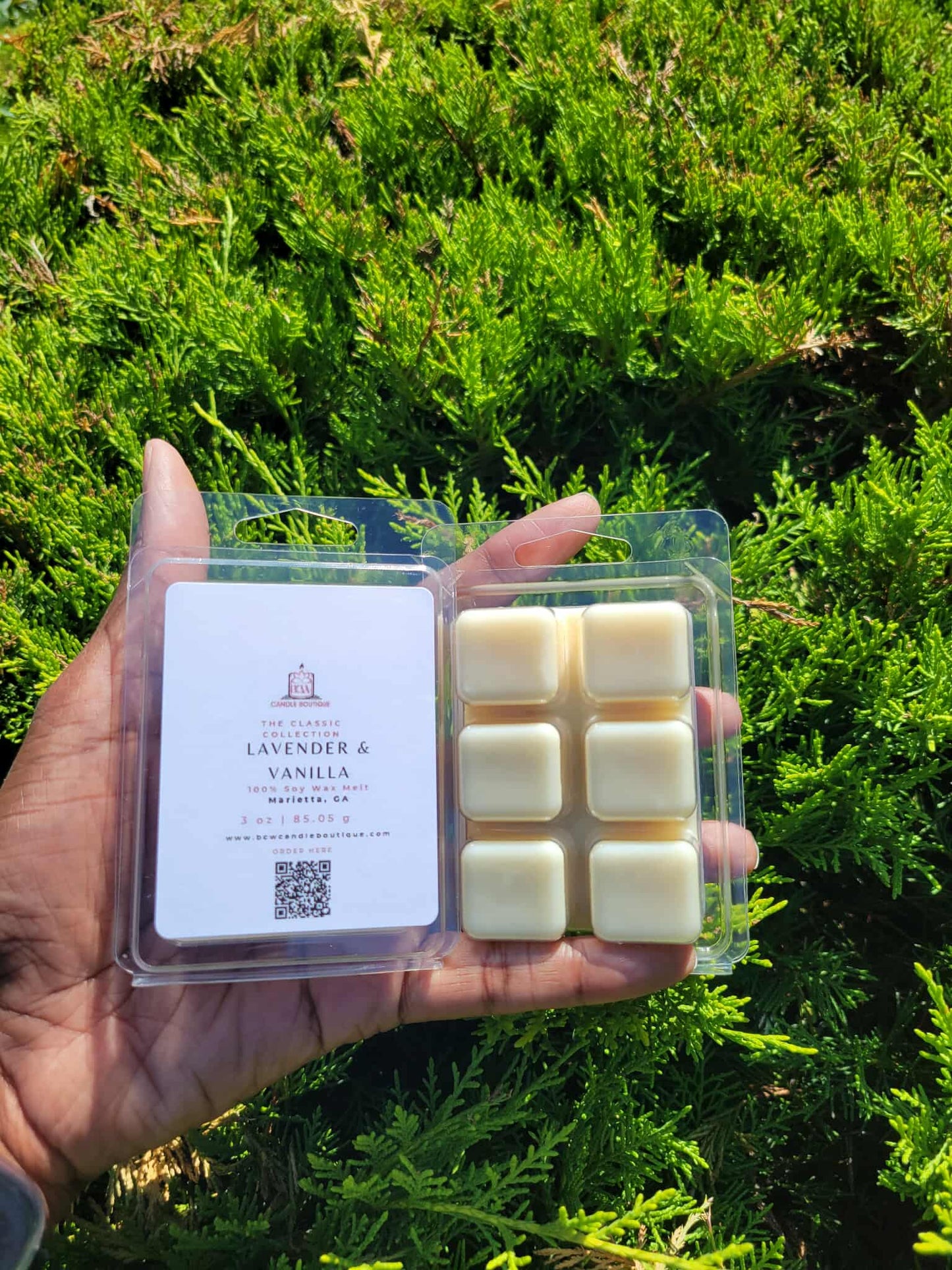 Natural Soy Wax Melts "Lavender & Vanilla" -3 oz.