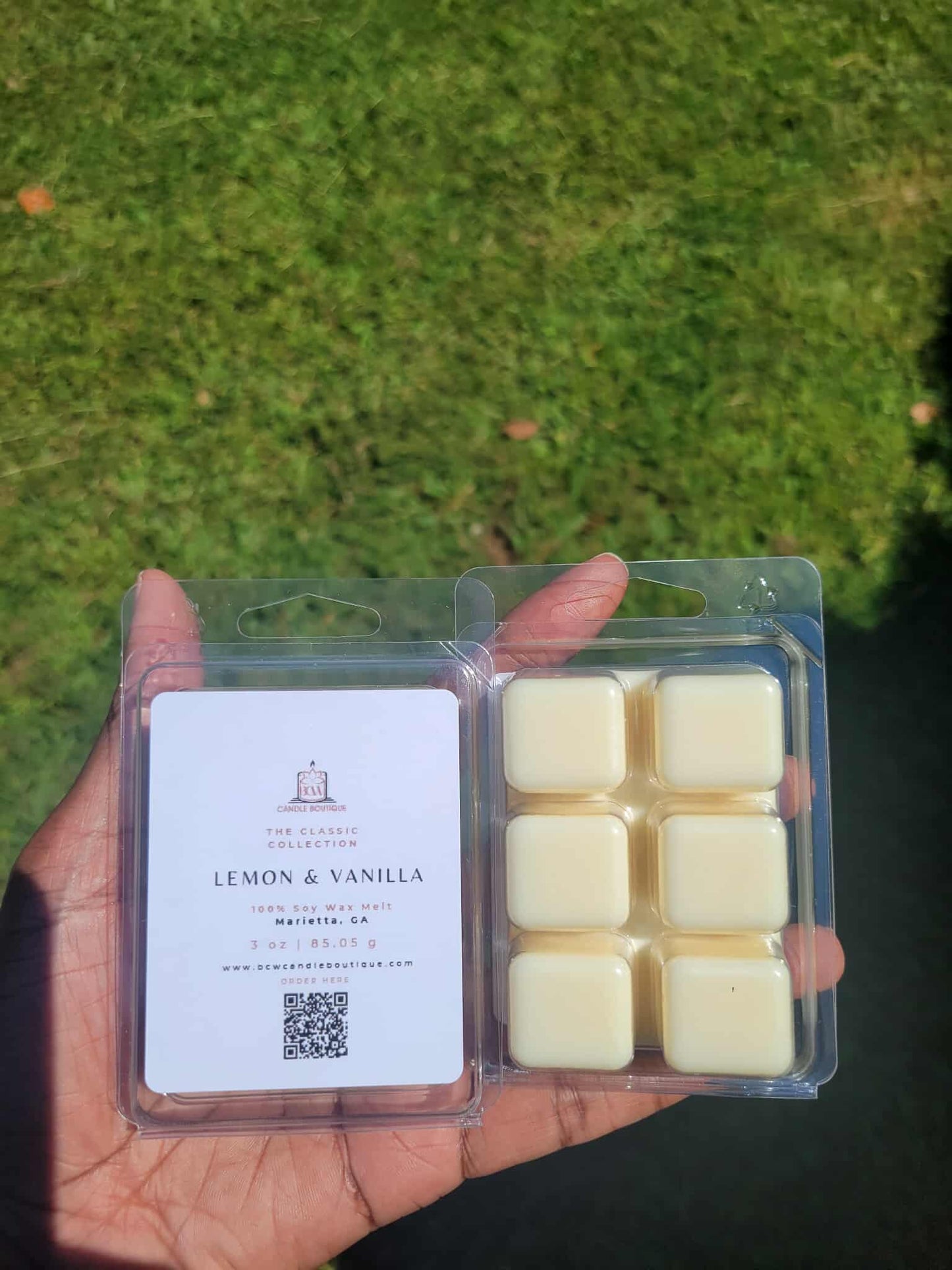 Natural Soy Wax Melts "Lemon & Vanilla" -3 oz.