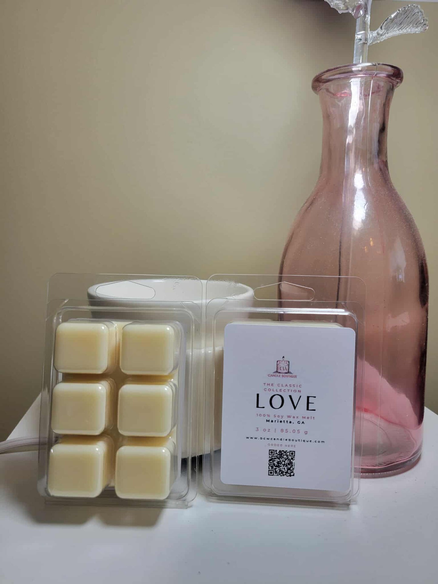 Natural Soy Wax Melts "Love" -3 oz.