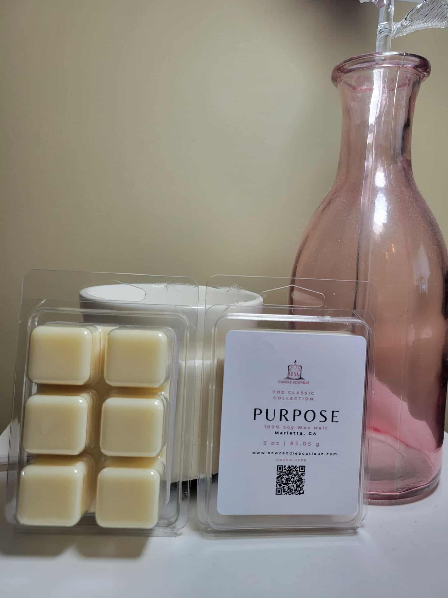 Natural Soy Wax Melts "Purpose" -3 oz.