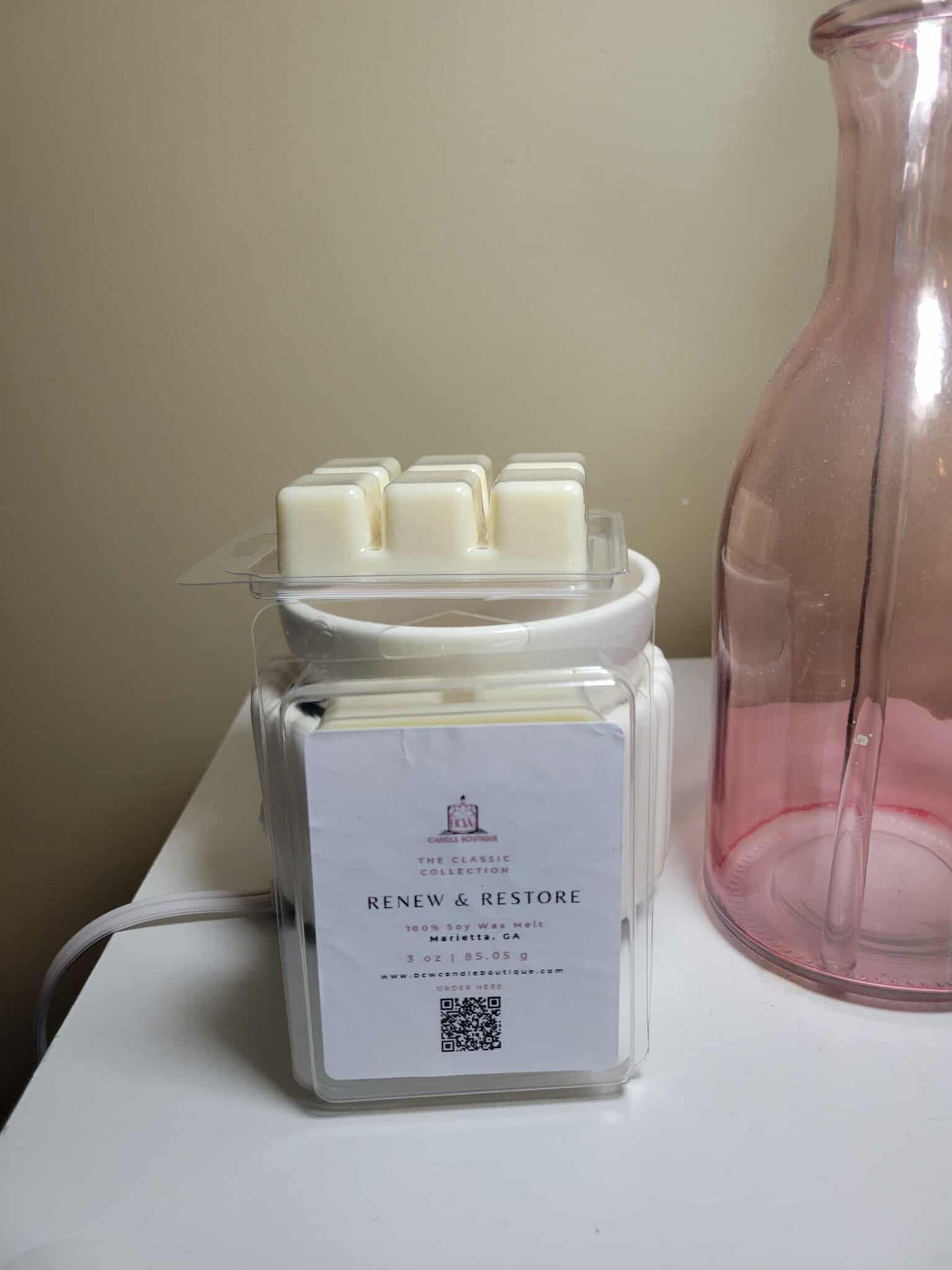 Natural Soy Wax Melts "Renew and Restore" -3 oz.