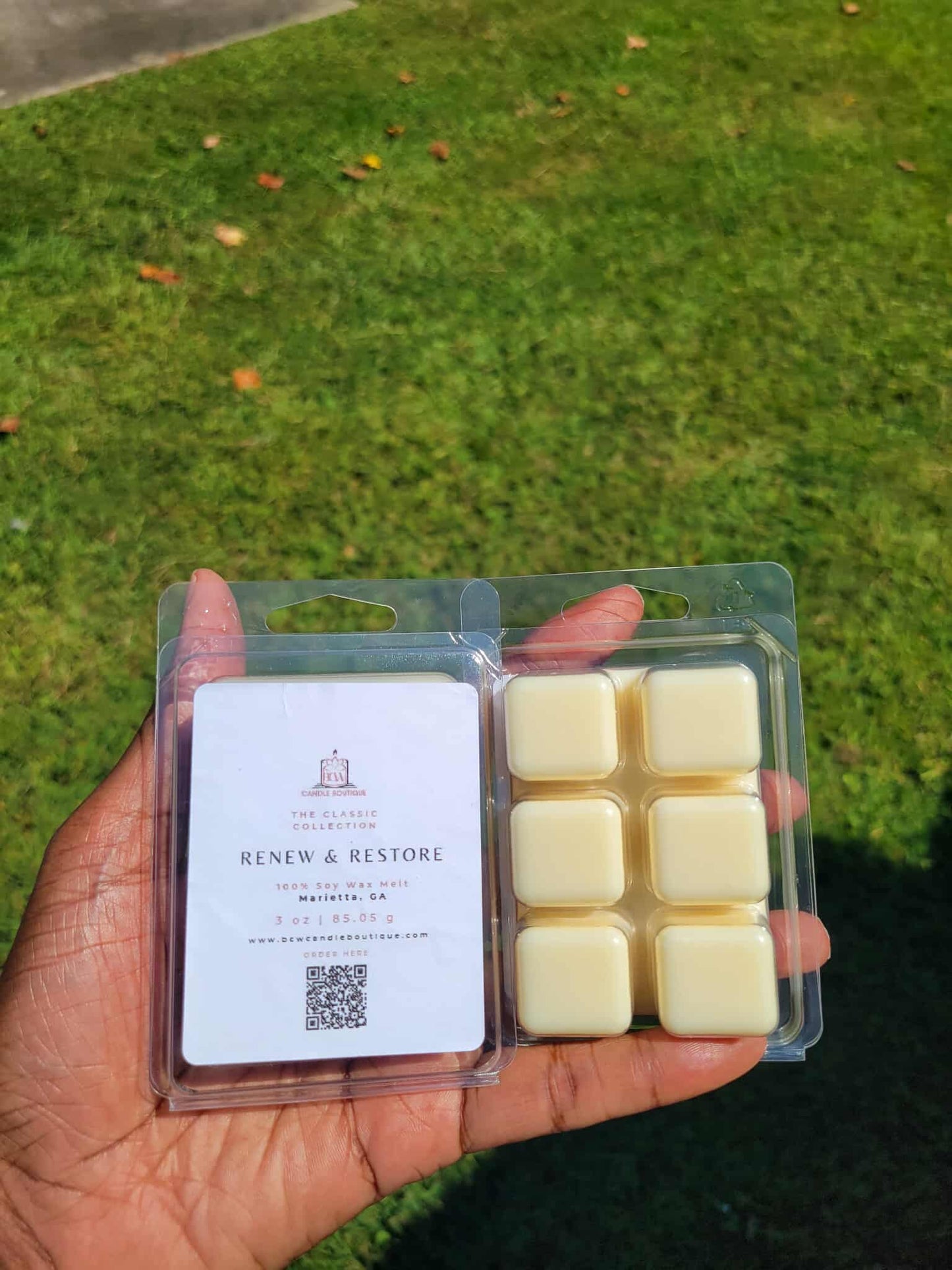 Natural Soy Wax Melts "Renew and Restore" -3 oz.