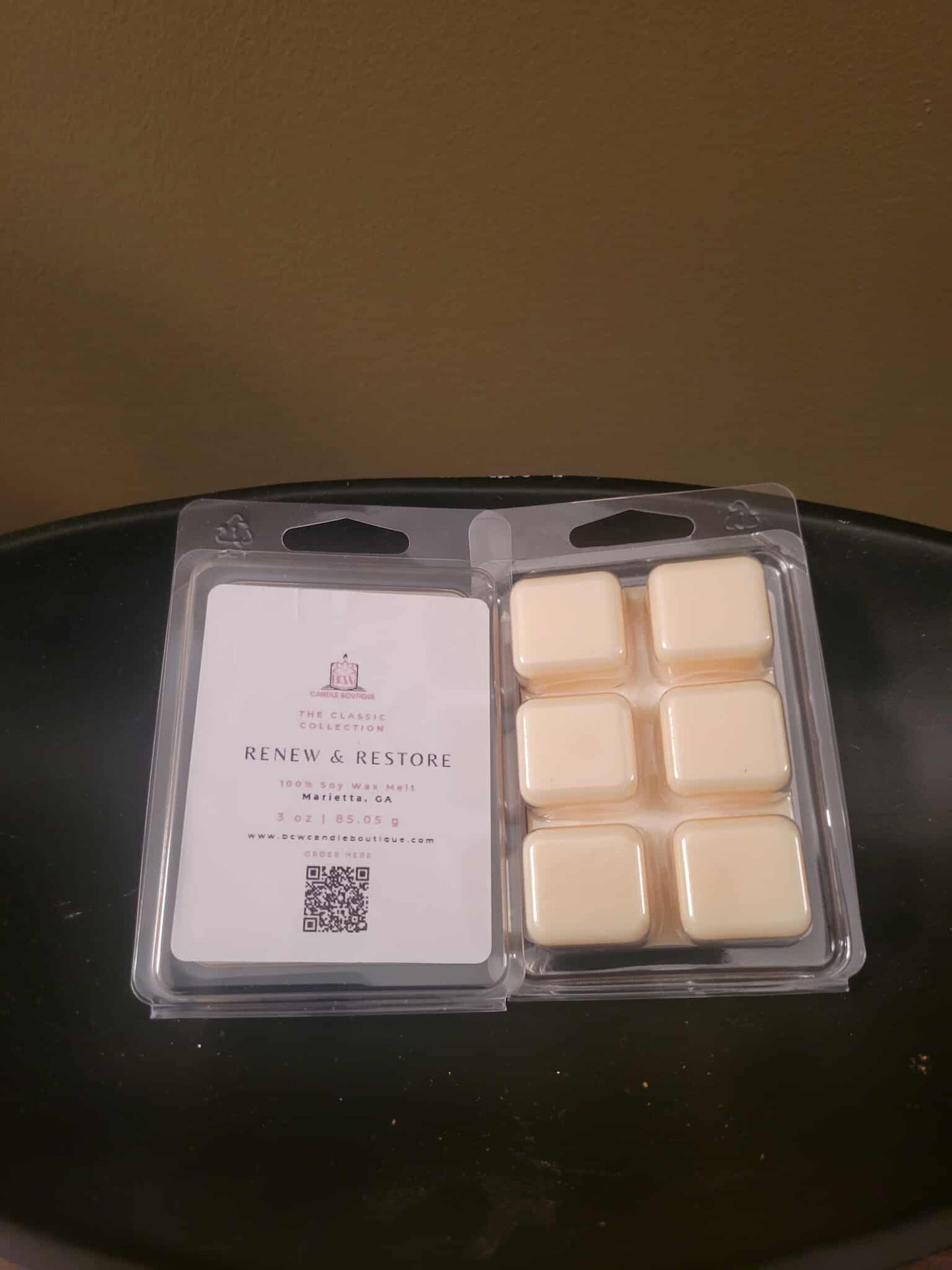 Natural Soy Wax Melts "Renew and Restore" -3 oz.