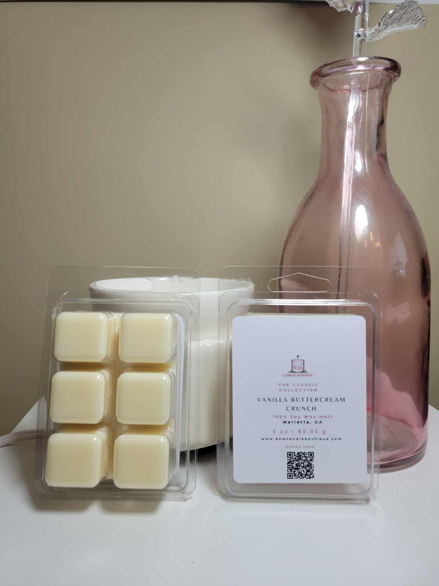 Natural Soy Wax Melts "Vanilla Buttercream Crunch" -3 oz.