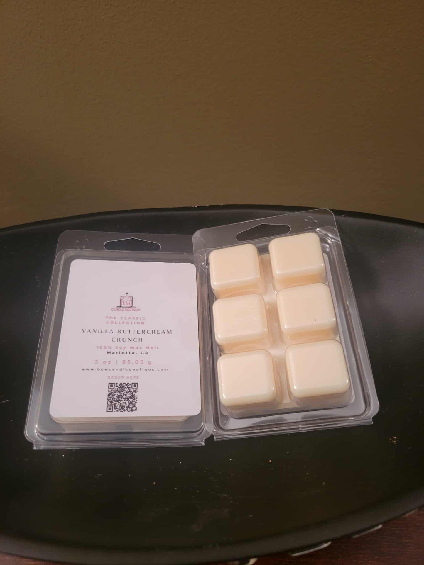 Natural Soy Wax Melts "Vanilla Buttercream Crunch" -3 oz.