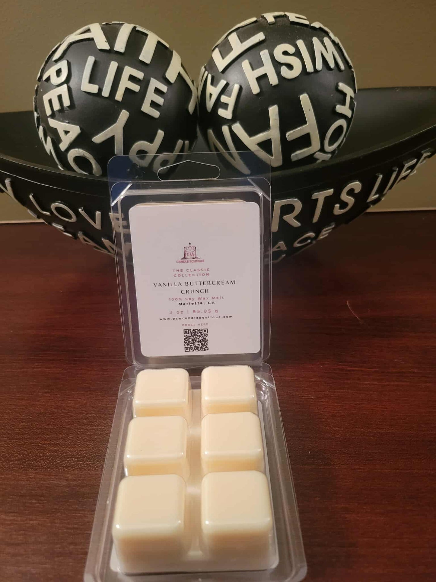 Natural Soy Wax Melts "Vanilla Buttercream Crunch" -3 oz.