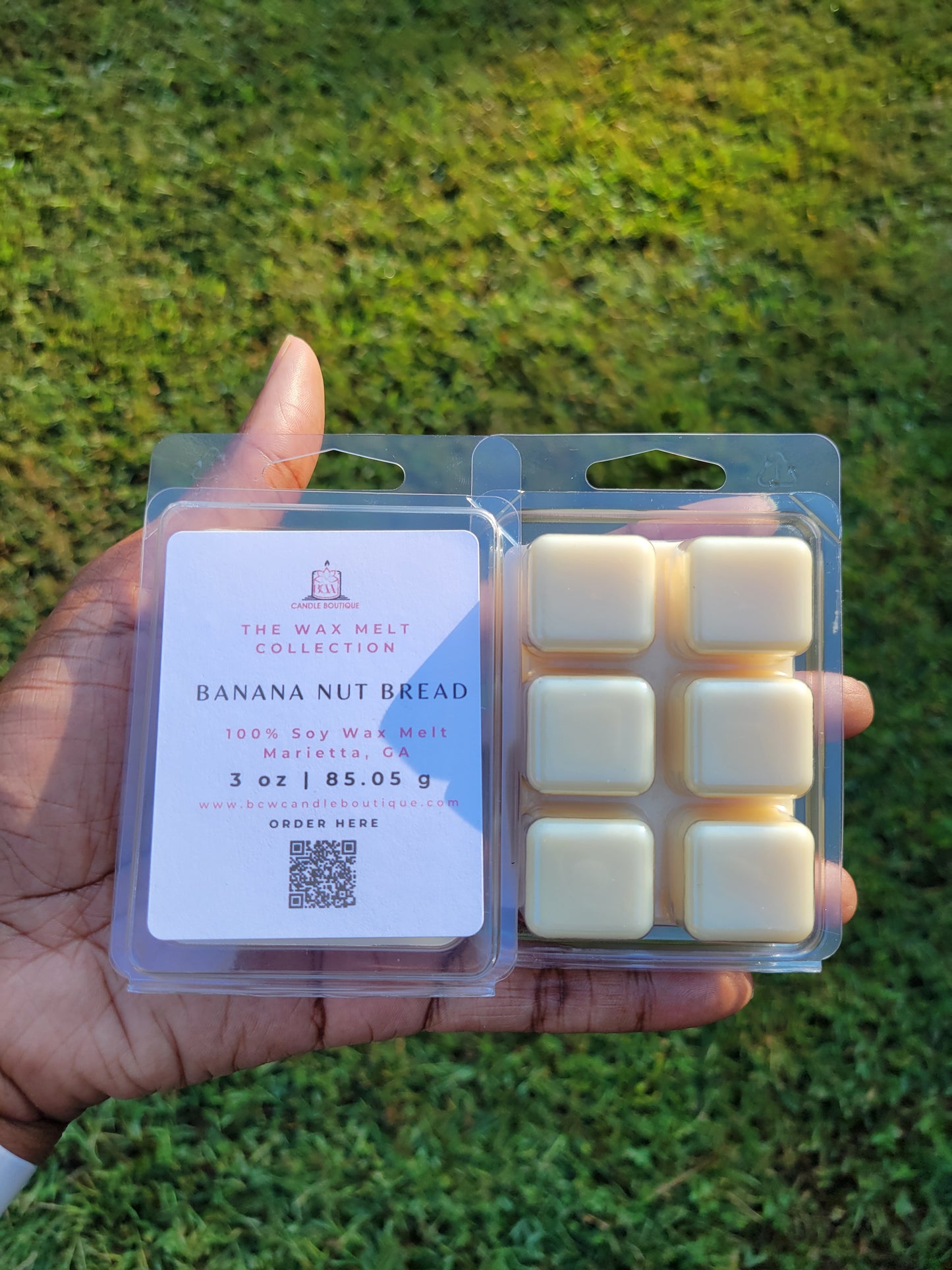 Natural Soy Wax Melts "Banana Nut Bread" -3 oz.