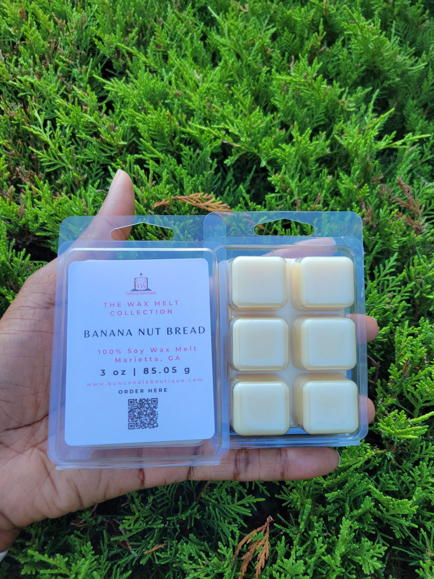 Natural Soy Wax Melts "Banana Nut Bread" -3 oz.