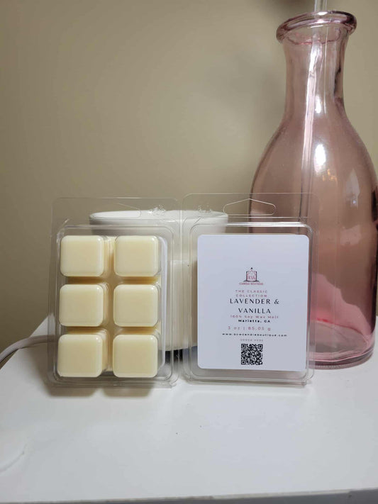 Natural Soy Wax Melts "Lavender & Vanilla" -3 oz.