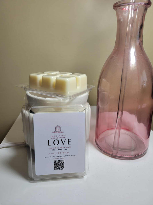 Natural Soy Wax Melts "Love" -3 oz.