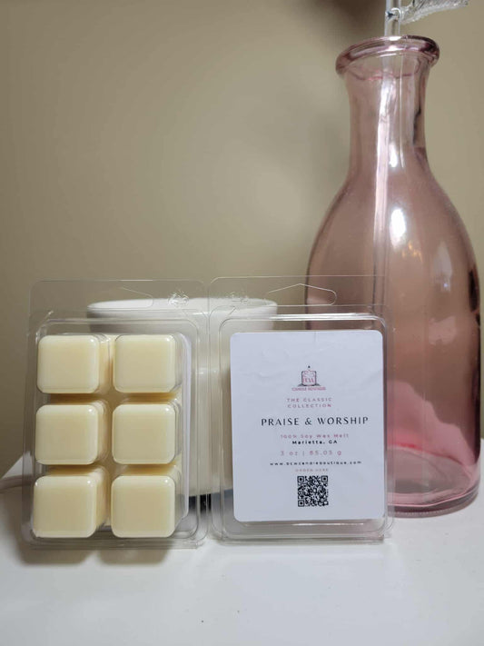Natural Soy Wax Melts "Praise and Worship" -3 oz.