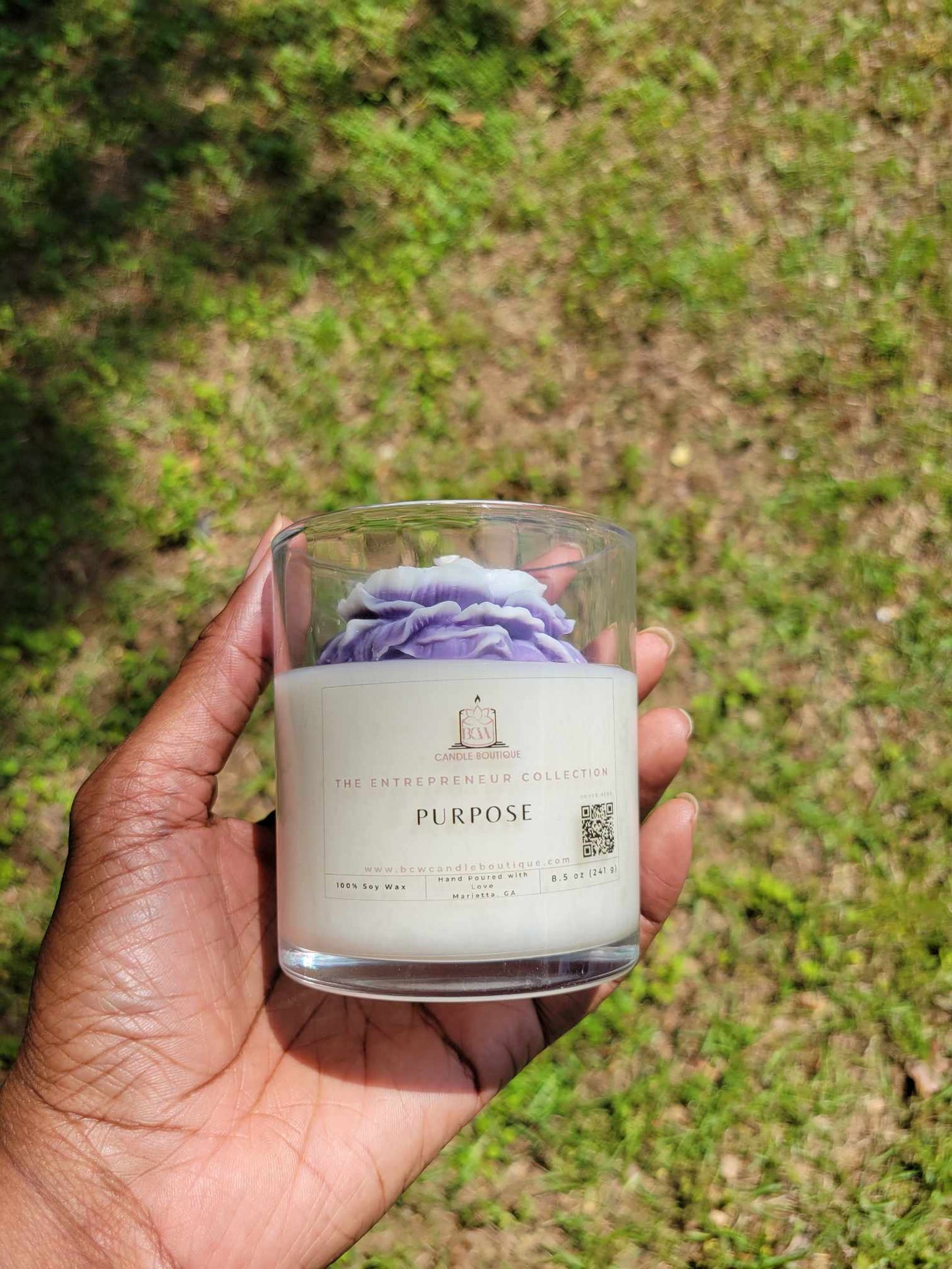 Natural Soy Candles Online: "Purpose" | Handmade Candles