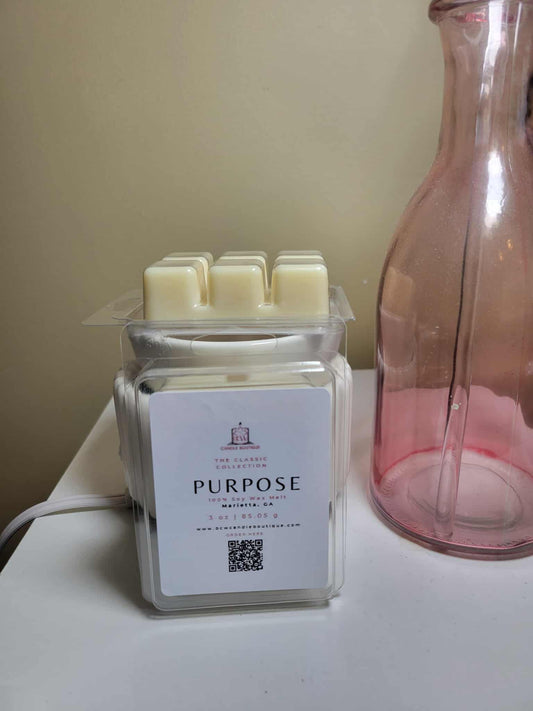 Natural Soy Wax Melts "Purpose" -3 oz.