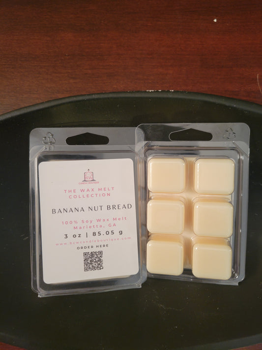 Natural Soy Wax Melts "Banana Nut Bread" -3 oz.